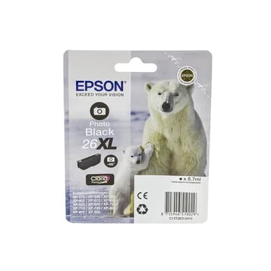 Epson Epson 26XL Mustepatruuna musta foto T2631 Vastaa: N/A