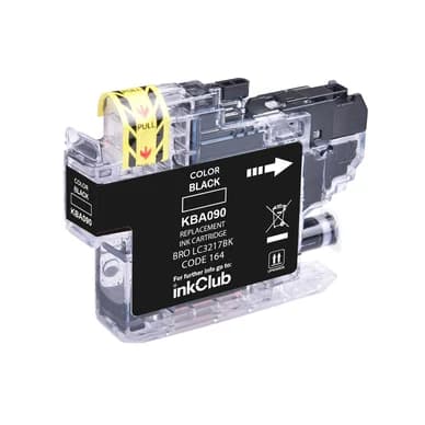 inkClub Mustepatruuna musta, korvaa Brother LC3217BK KBA090 Vastaa: LC3217BK