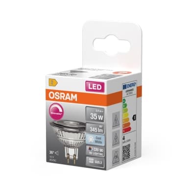 OSRAM LED MR16 35 Himmennettävä 36° 3,4W 940 GU5.3 4099854456879 Vastaa: N/A – Osram