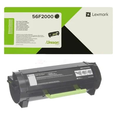 Lexmark MS321dn/MS421d musta ReturnProgram Toner 6k 56F2000 Vastaa: N/A