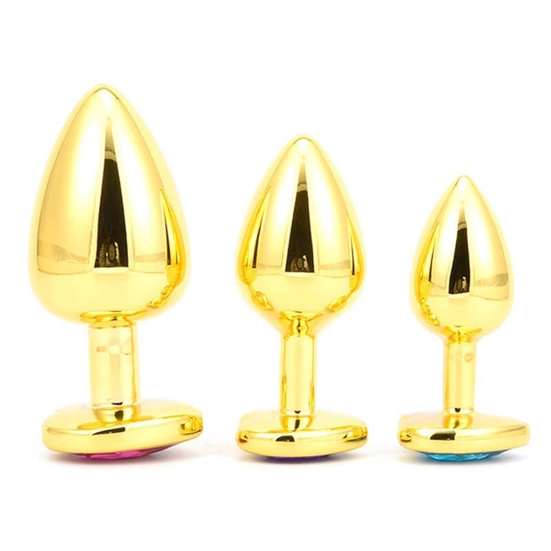 Anaalitappi sydämenmuotoisella kristallikoristeella – Hotlips - Sex toys