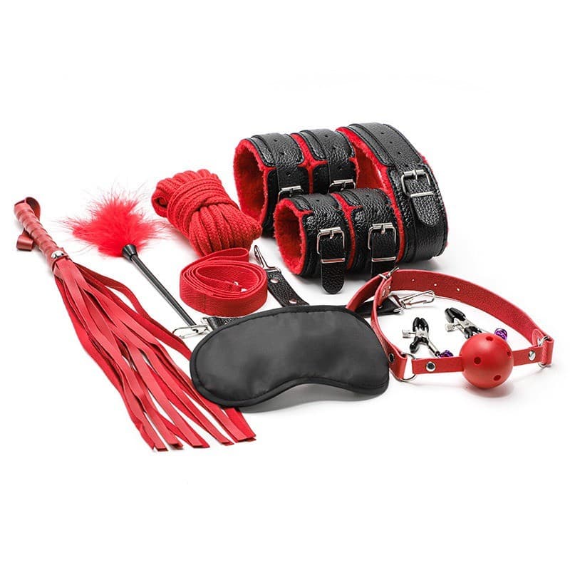 Punamusta hot lips bondage setti aloittelijoille – Hotlips - Sex toys