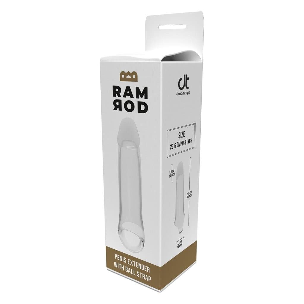 Ramrod Extender with Ball Strap - 23,6 cm Peniksenpidennys