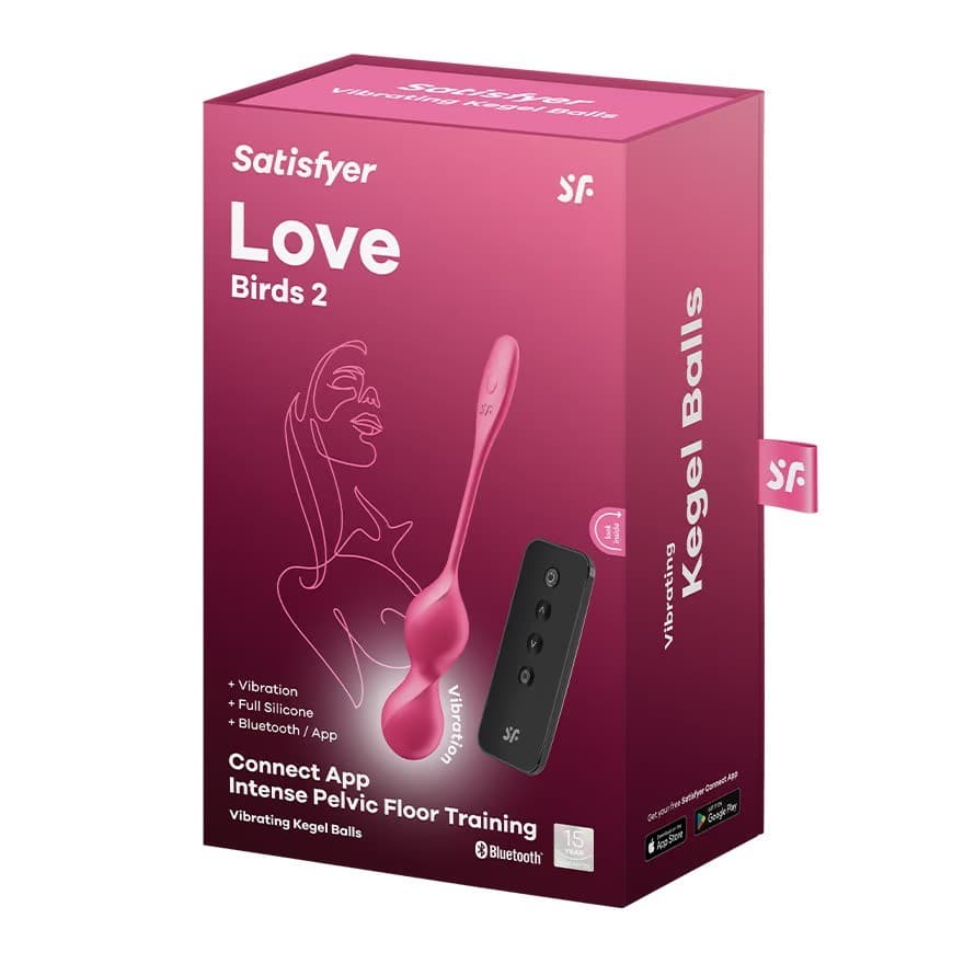 Satisfyer Love Birds 2 Connect App - Värisevät Geishakuulat Nautintoon ja Lantionpohjan Harjoitteluun