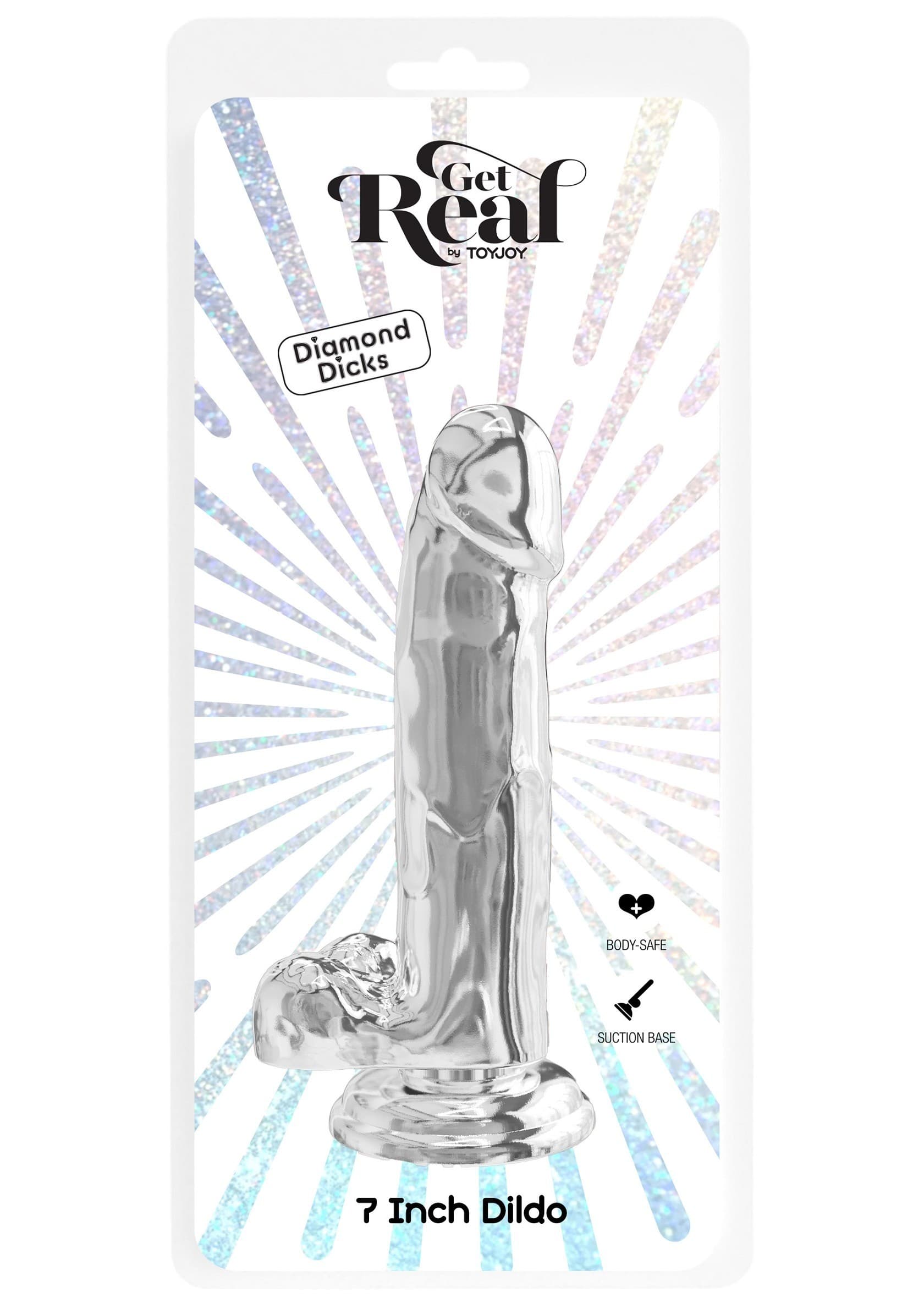 ToyJoy Get Real läpinäkyvä 18 cm dildo