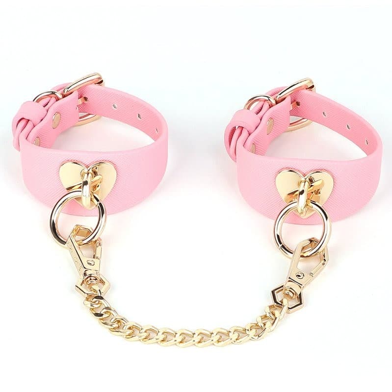 Barbie Pink Leather Handcuffs – Ylellisyyttä ja Leikkisyyttä Bondage-hetkiin!