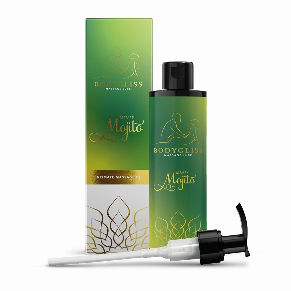 BodyGliss Minty Mojito 2-in-1 hierontaöljy ja liukuvoide, 150 ml