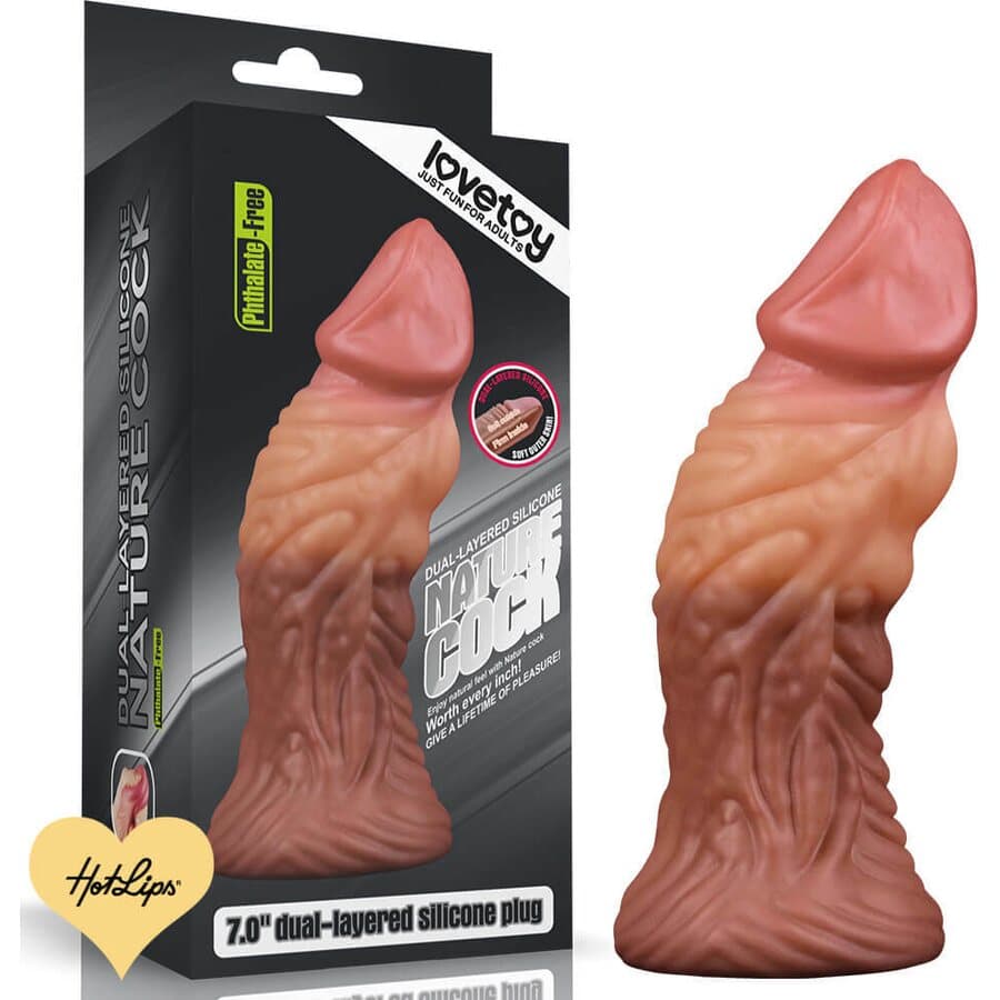 Lovetoy Nature Cock Dual Layered Silicone 18 cm