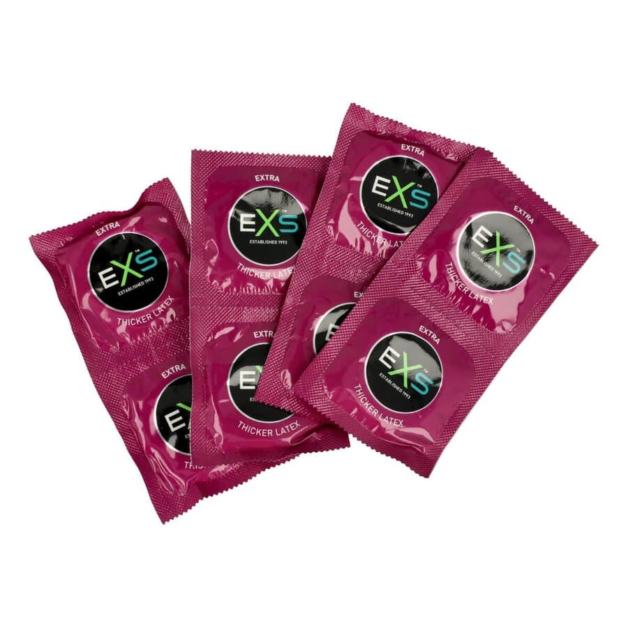 EXS Condoms Extra Thick 0,083 mm – Kondomit 100 kpl (53 mm)