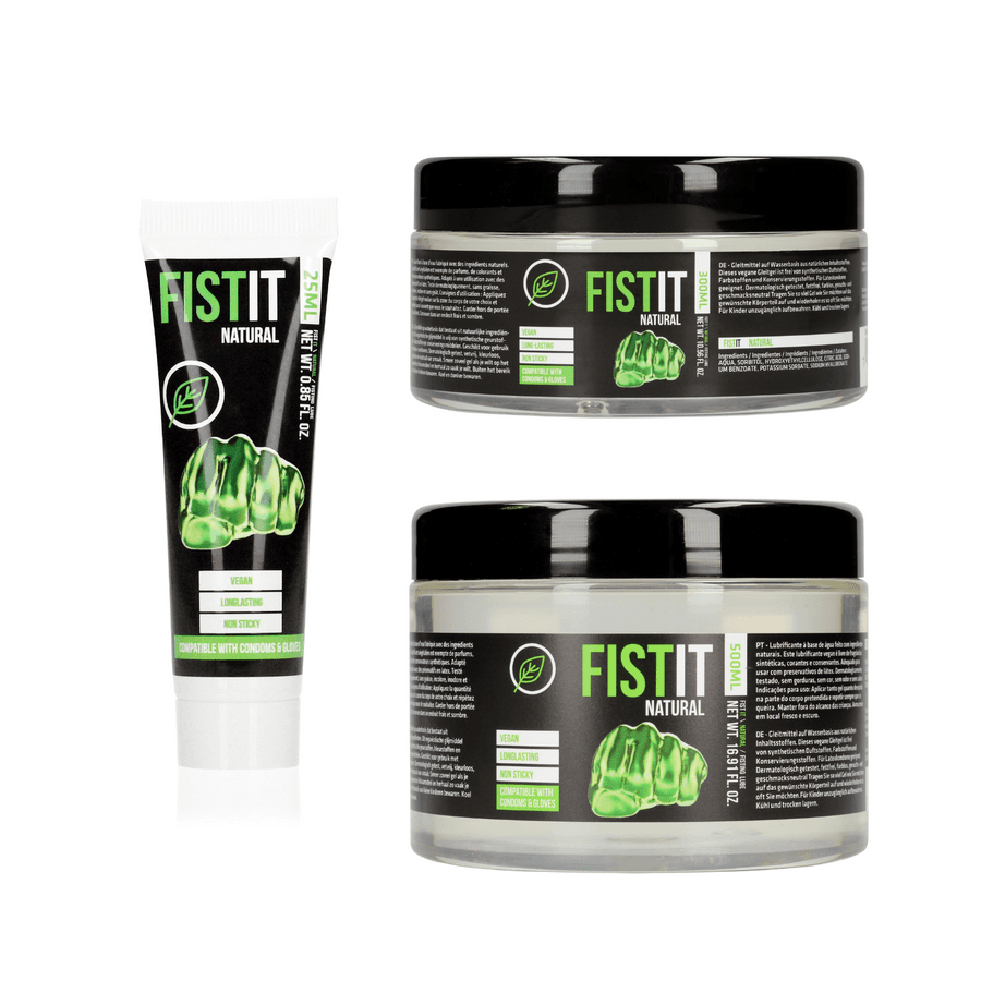Fist It Natural – Vegaaninen Vesipohjainen Fistausliukuvoide, Tuoksuton & Glyseriinitön