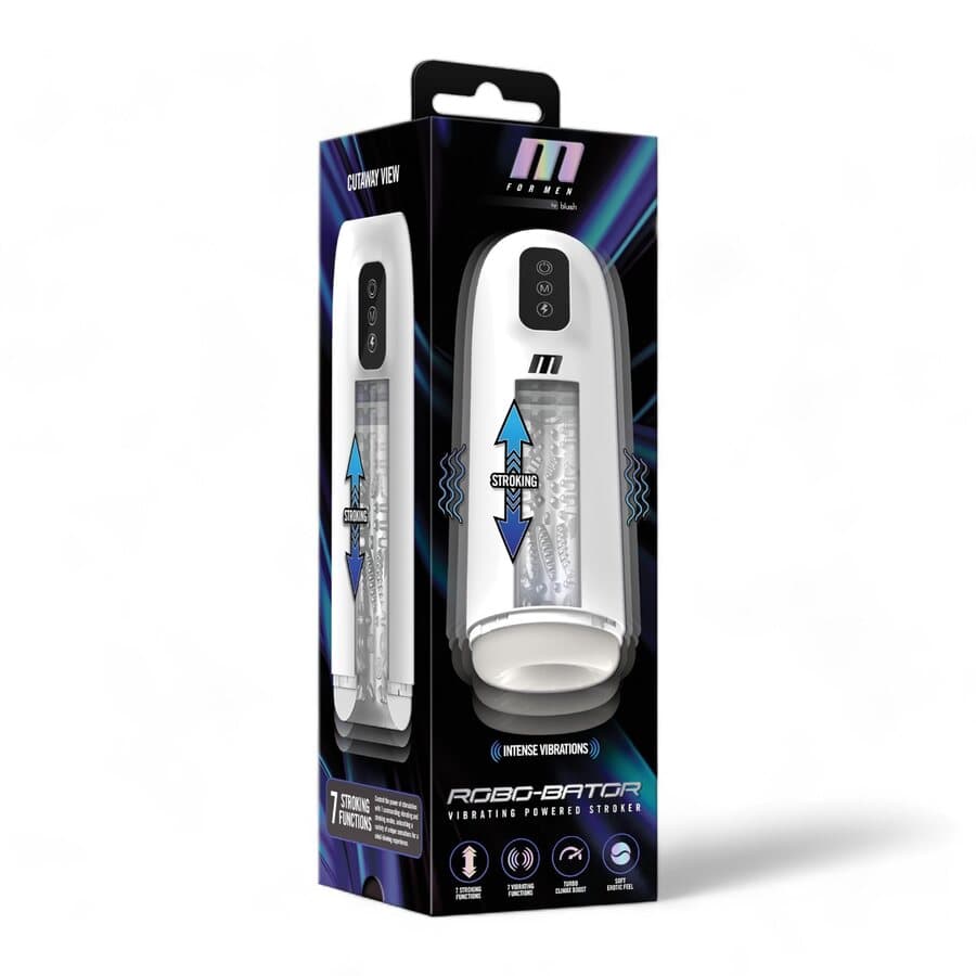 Blush Novelties Robo-Bator Vibrating Powered Stroker – Blush Novelties