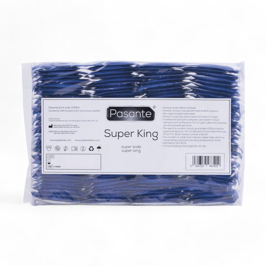 Pasante Super King Size Condoms - 144 kpl