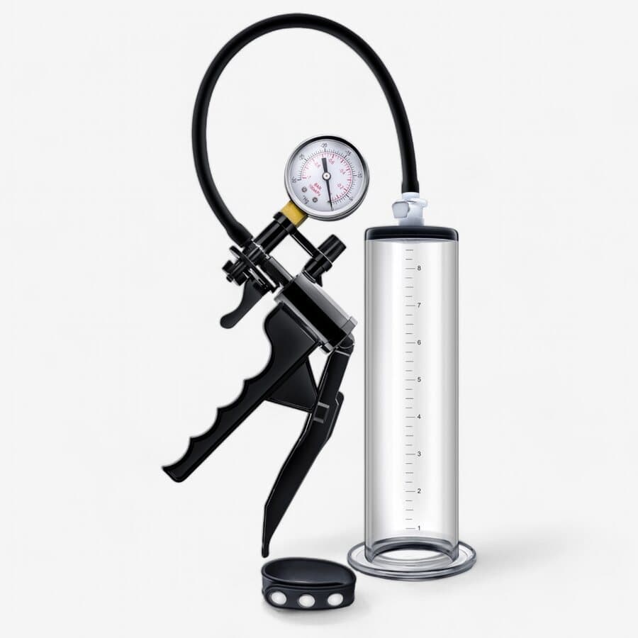 Blush Novelties Performance VX8 Premium - penispumppu painemittarilla – Blush Novelties