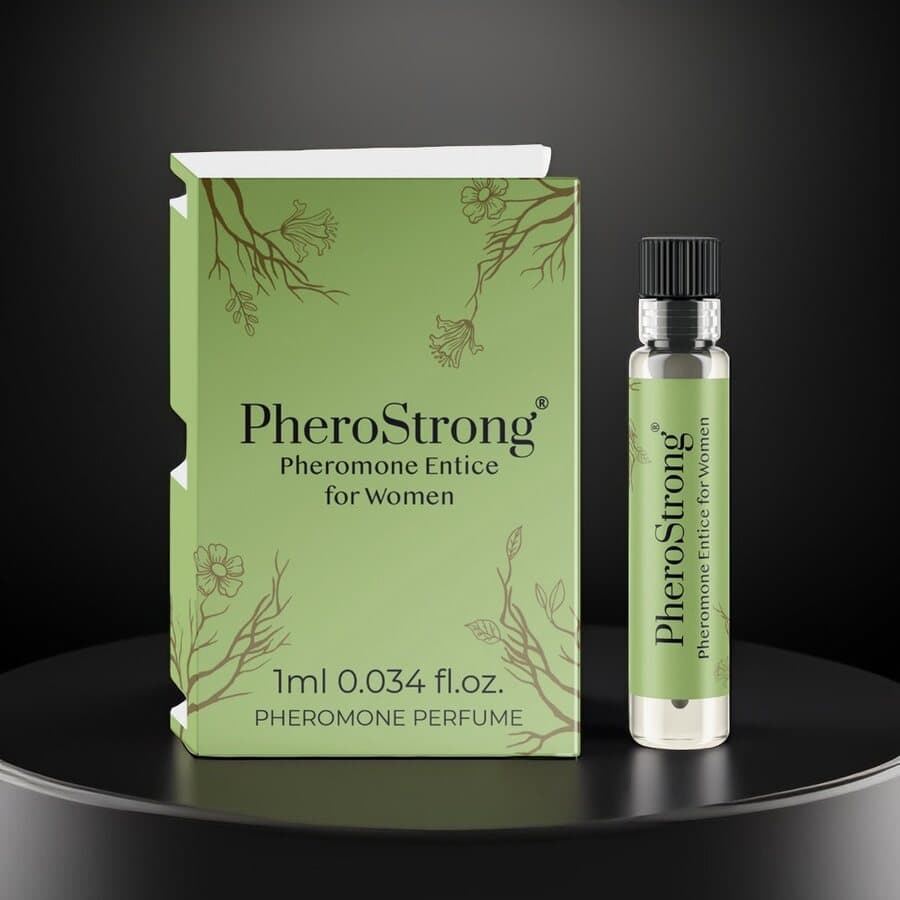 PheroStrong Entice – Feromonihajuvesi Naisille (1 ml) – Lisää Vetovoimaa Huomaamattomasti