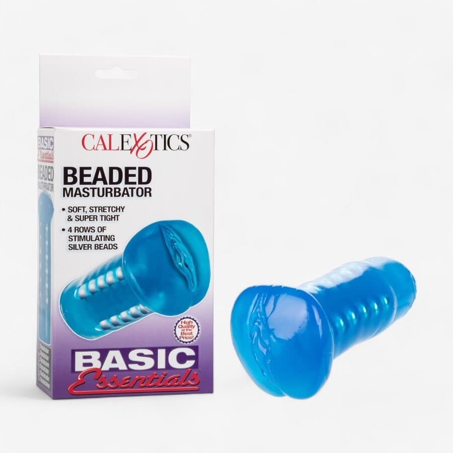CalExotics Beaded Masturbator Tekopillu - Sininen – CalExotics