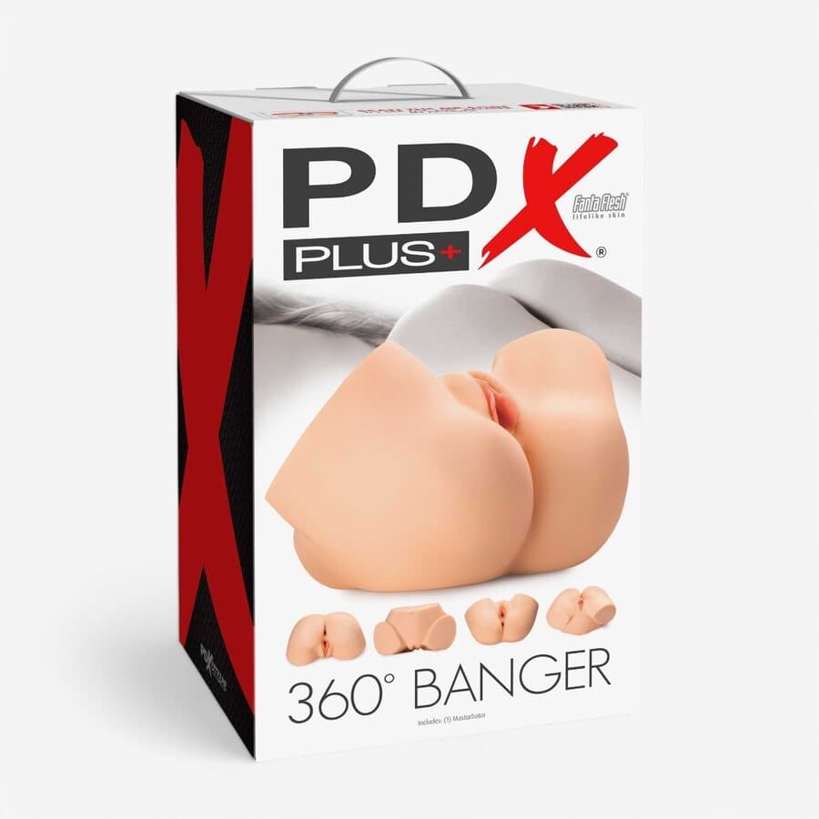 Pipedream PDX Plus 360° Banger Vagina & Anus Vaalea – Pipedream