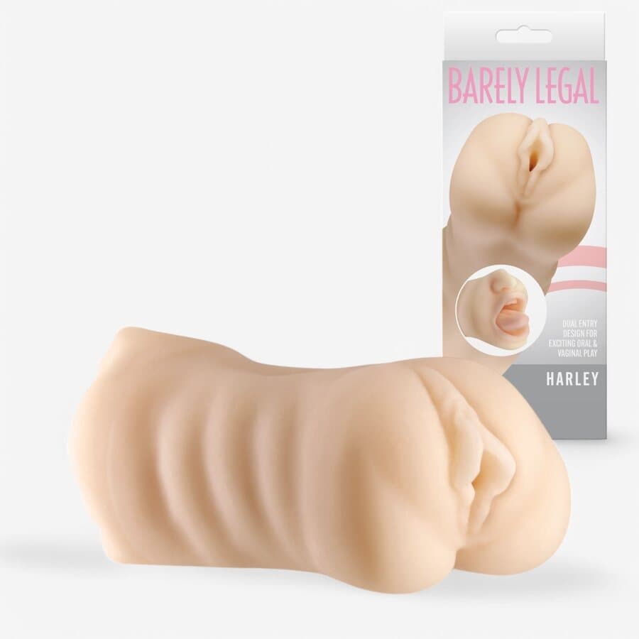 Barely Legal Harley Kaksipäinen Masturbaattori – Tekovagina & Suu – Barely Legal