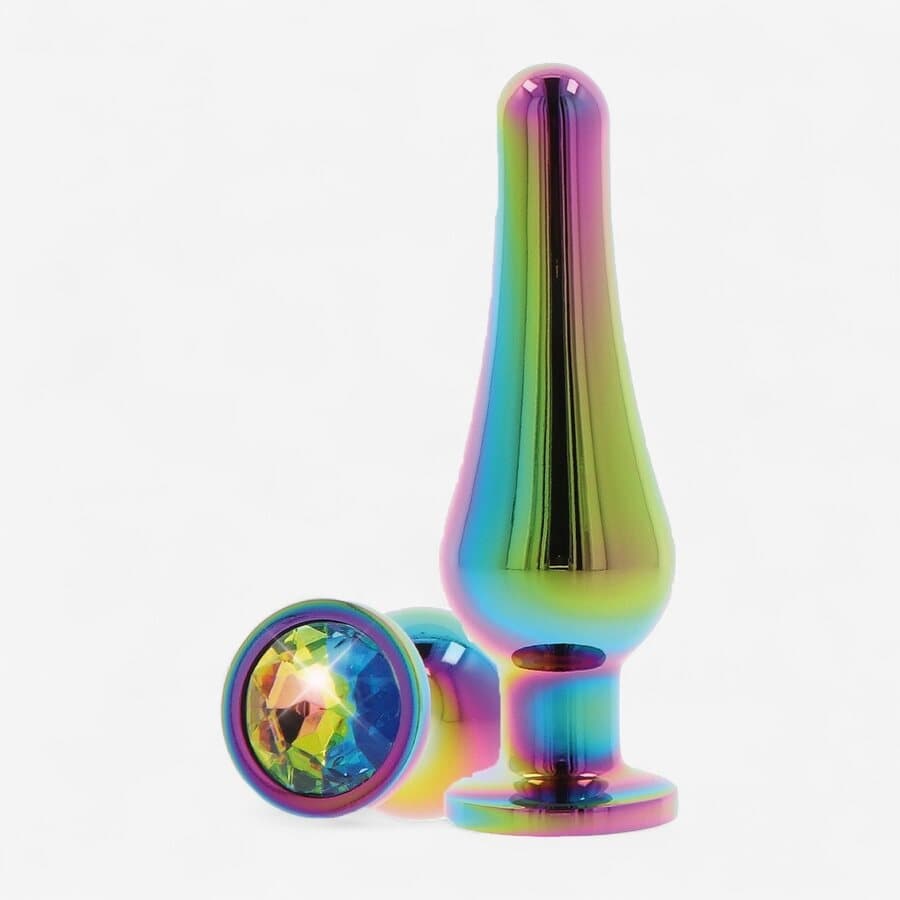 Toy Joy Metallinen Anaalitappi Rainbow Diamond Bum Bijou Large – Toy Joy