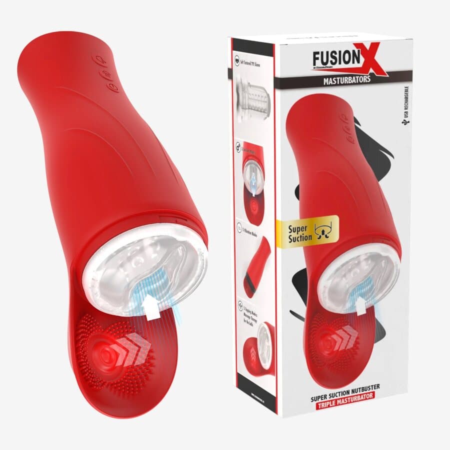 Hidden Desire Red Thruster™ Triple Masturbator – Imu, Tärinä ja Kiveshieronta Samassa – Hidden Desire