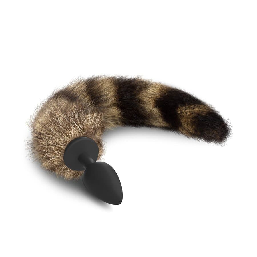 Crushious Foxy Delight Kettuhäntä-analplugi – Silikoni, Tekoturkis 30 cm (Aloittelijalle, Ø 2,7 cm / 6 cm) – Crushious