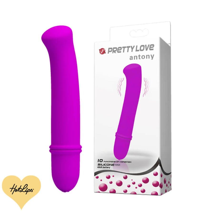 Antony – pieni silikoni-vibraattori, 10 tilaa (AAA, 12 cm)