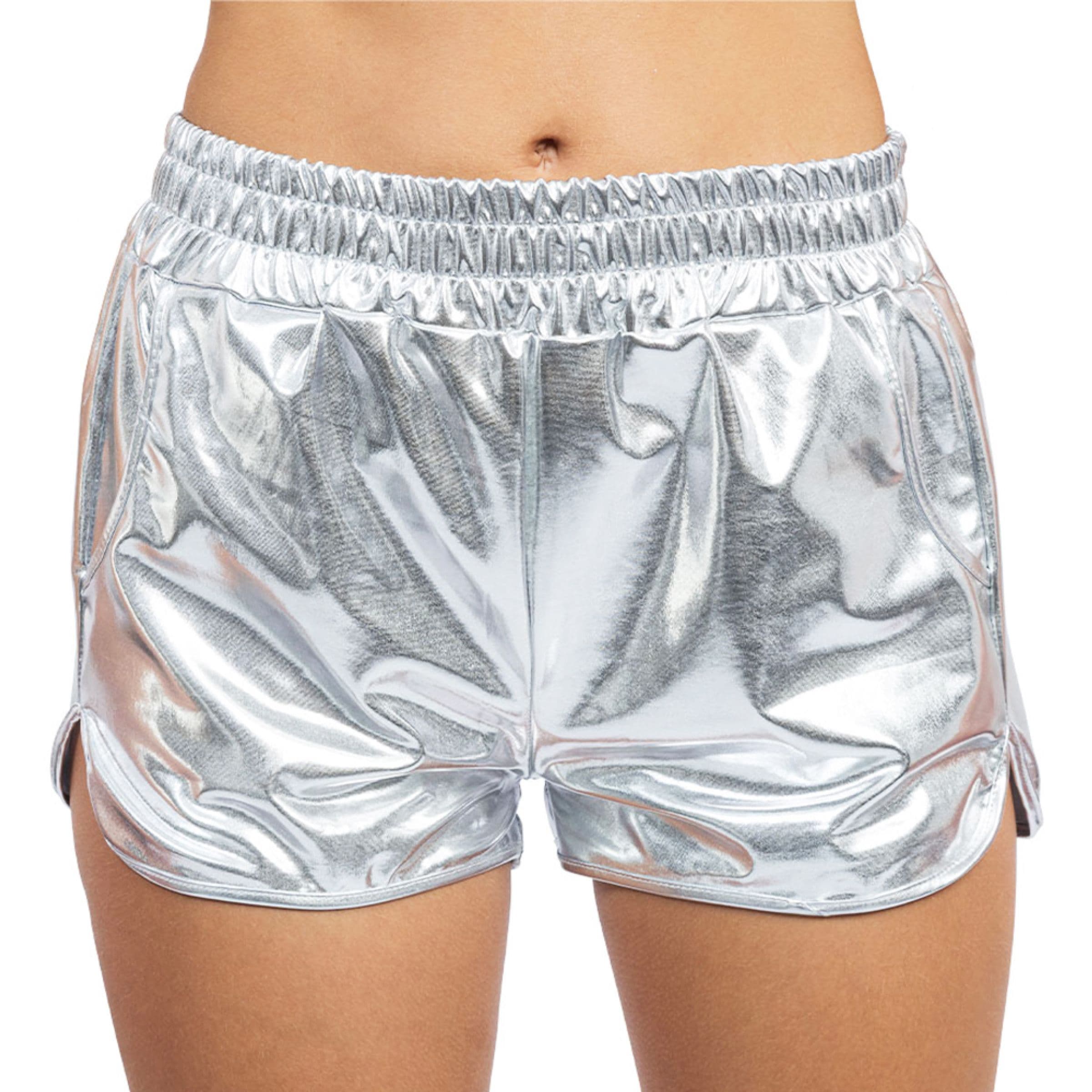 Shorts Metallic Silver - Medium