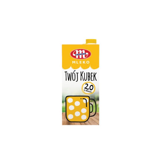 UHT-maito Mlekovita Your Cup 2 %, 1 l
