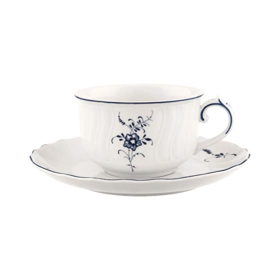 Teekuppi ja aluslautanen Villeroy &amp; Boch Old Luxembourg, 150 ml