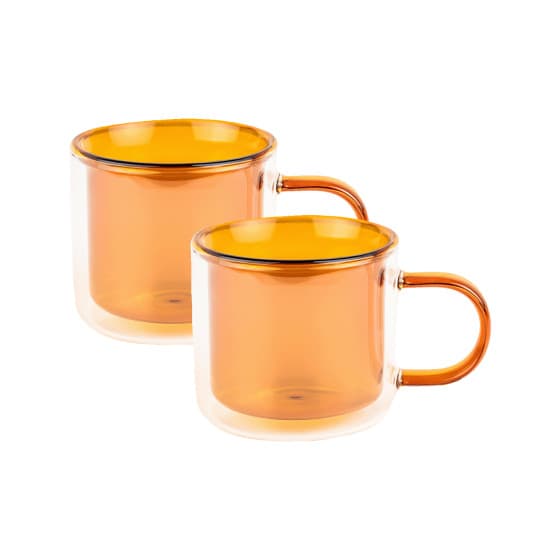 Kaksiseinäinen cappuccinolasi kahvalla CHiATO, 2 x 250 ml – Chiato