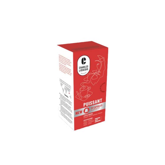 Nespresso® koneisiin sopivat kahvikapselit Charles Liégeois Puissant, 20 kpl. – Charles Liégeois