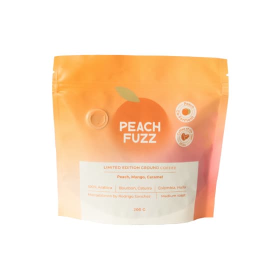 Jauhettu kahvi Peach Fuzz (fermentoitu persikoiden kanssa), Limited Edition, 200 g
