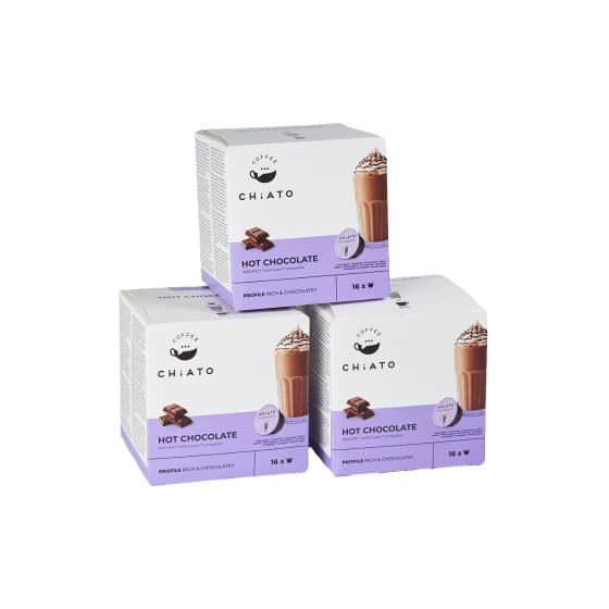 NESCAFÉ® Dolce Gusto® koneisiin sopivat kaakaokapselit CHiATO Hot Chocolate, 3 x 16 kpl.
