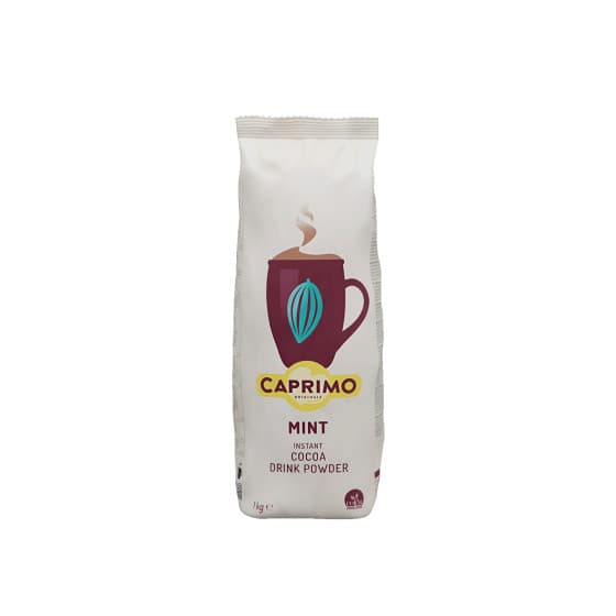 Mintunmakuinen kaakaopohjainen cappuccino-pikakahvi Caprimo Cappuccino Choco Mint, 1 kg – Caprimo