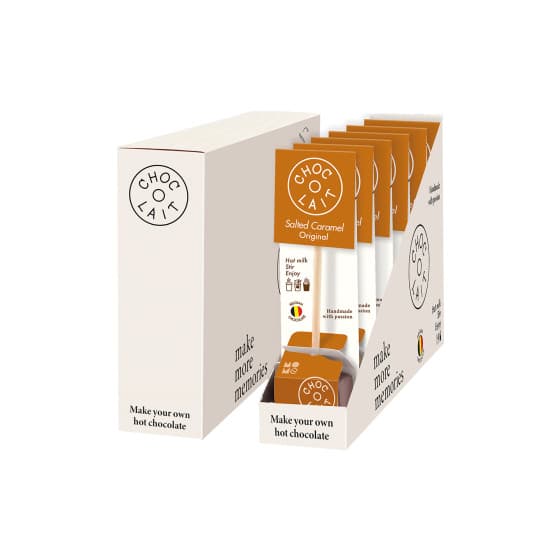 Kaakaotikkari MoMe Choc-o-lait Spoon+ Double Salted Caramel, 6 x 35 g