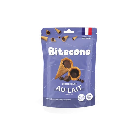 Bitecone minitötteröt maitosuklaatäytteellä, 100 g – Bitecone