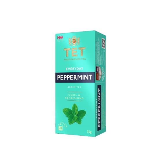 Vihreä tee True English Tea Everyday Peppermint, 20 kpl. – True English Tea