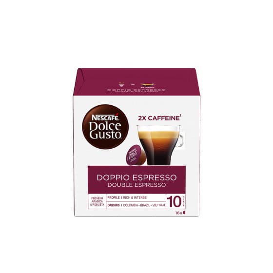 Kahvikapselit NESCAFÉ® Dolce Gusto® Doppio Espresso, 16 kpl.