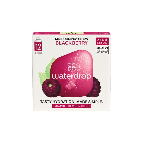 Waterdrop Microdrink Blackberry vitamiinijuomakuutiot, 12 kpl.