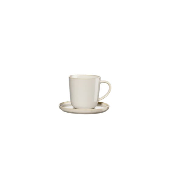 Asa Selection Coppa Tofu espressokuppi aluslautasella, 80 ml