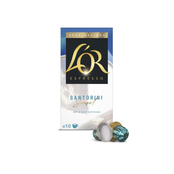 L'OR Santorini kahvikapselit Nespresso®-kahvikoneisiin, 10 kpl. – L'OR