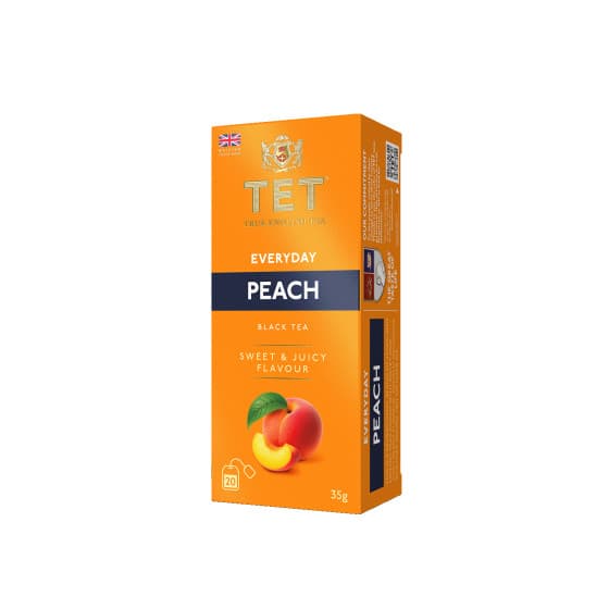 Musta tee True English Tea Everyday Peach, 20 kpl. – True English Tea