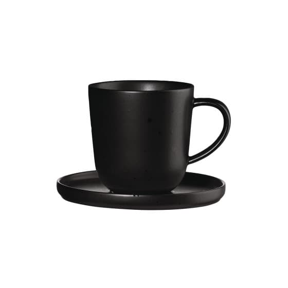 Espressokuppi ja lautanen Asa Selection Coppa Kuro, 80 ml