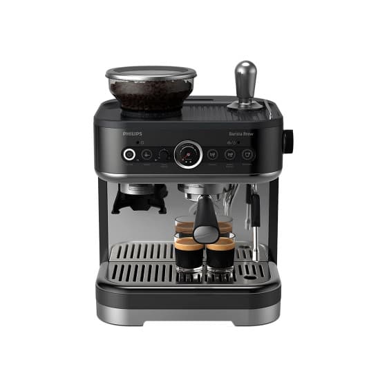 Philips Barista Brew PSA3218/10 espressokeitin myllyllä – musta, käytetty