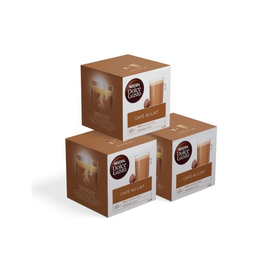 Kahvikapselisarja NESCAFÉ® Dolce Gusto® Café Au lait, 3 x 16 kpl.