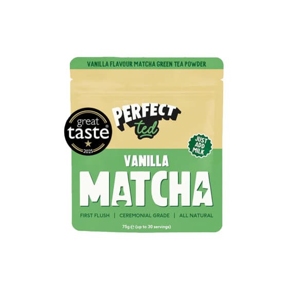 Vaniljanmakuinen matchatee PerfectTed, 75 g – PerfectTed