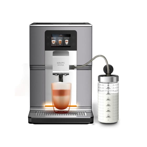 Krups Intuition Preference+ EA875E10 kahviautomaatti - vaaleanharmaa – Krups