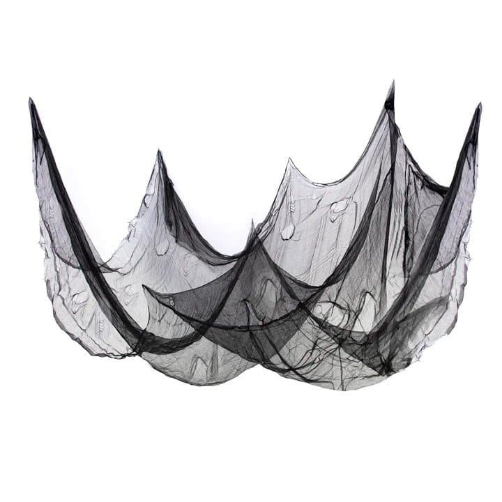 Musta kangasverkko, 76x300cm