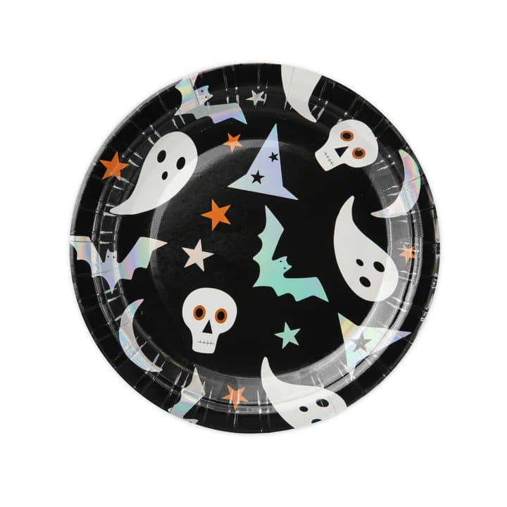 Pahvilautaset - Halloween, 17cm, 6kpl