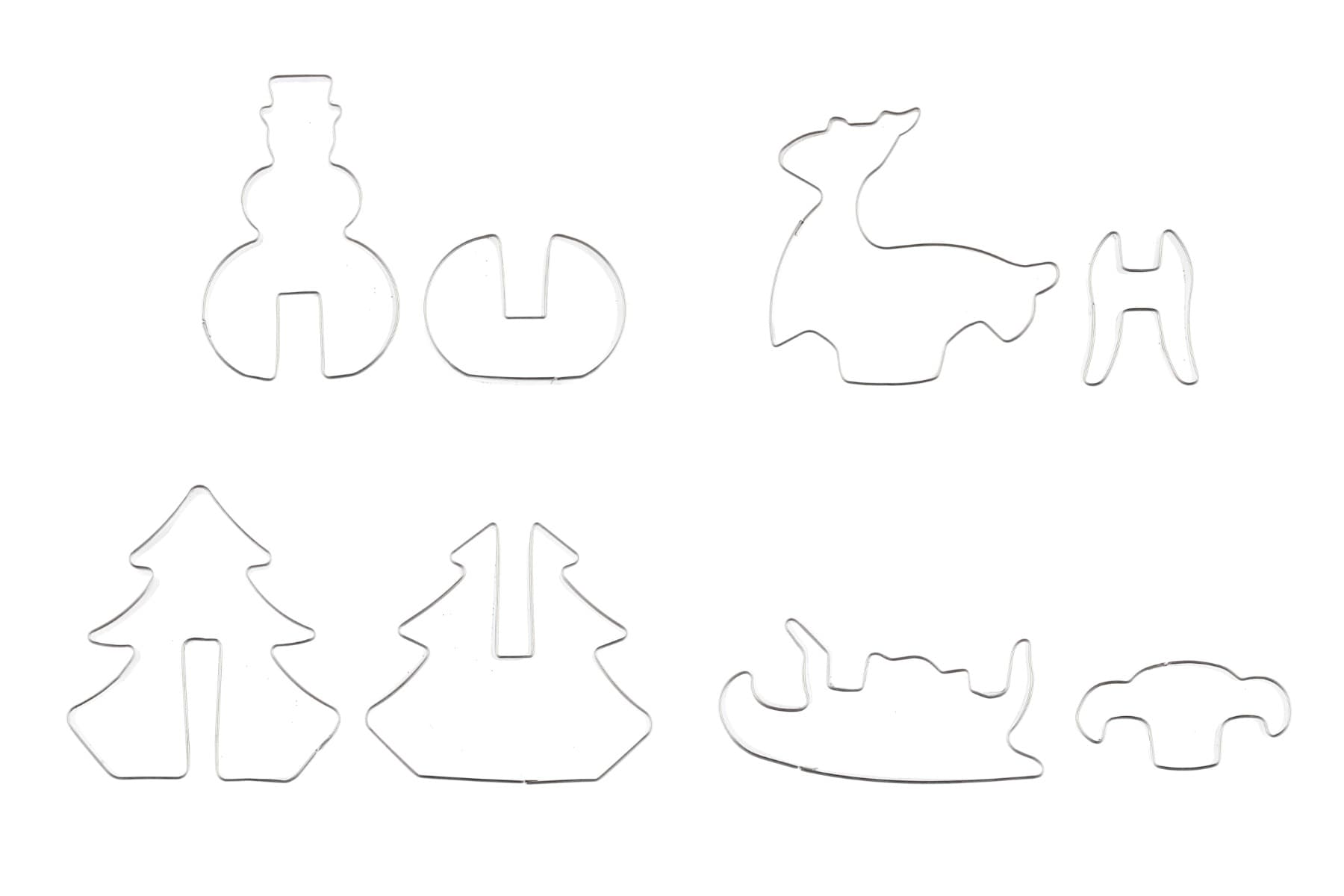 Joulu Piparkakkumuotit 3D, 4kpl