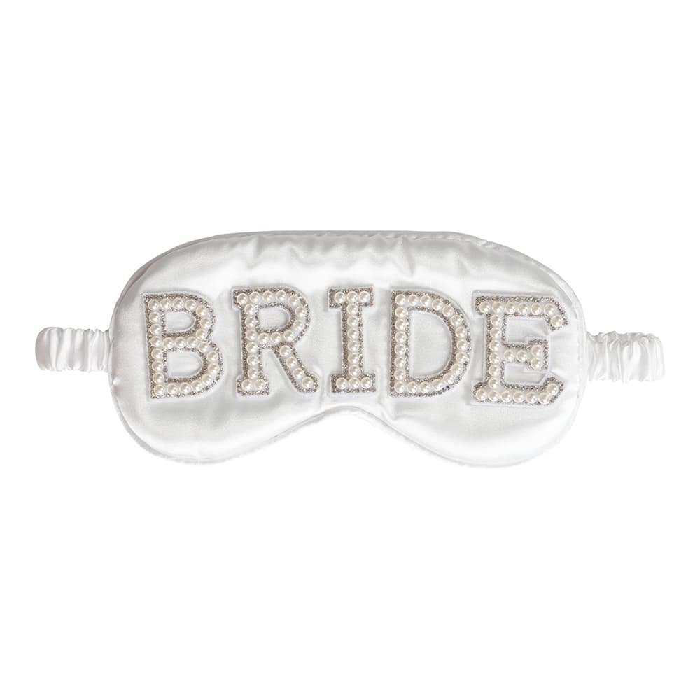 Unimaski - BRIDE-teksti, valkoinen satiini